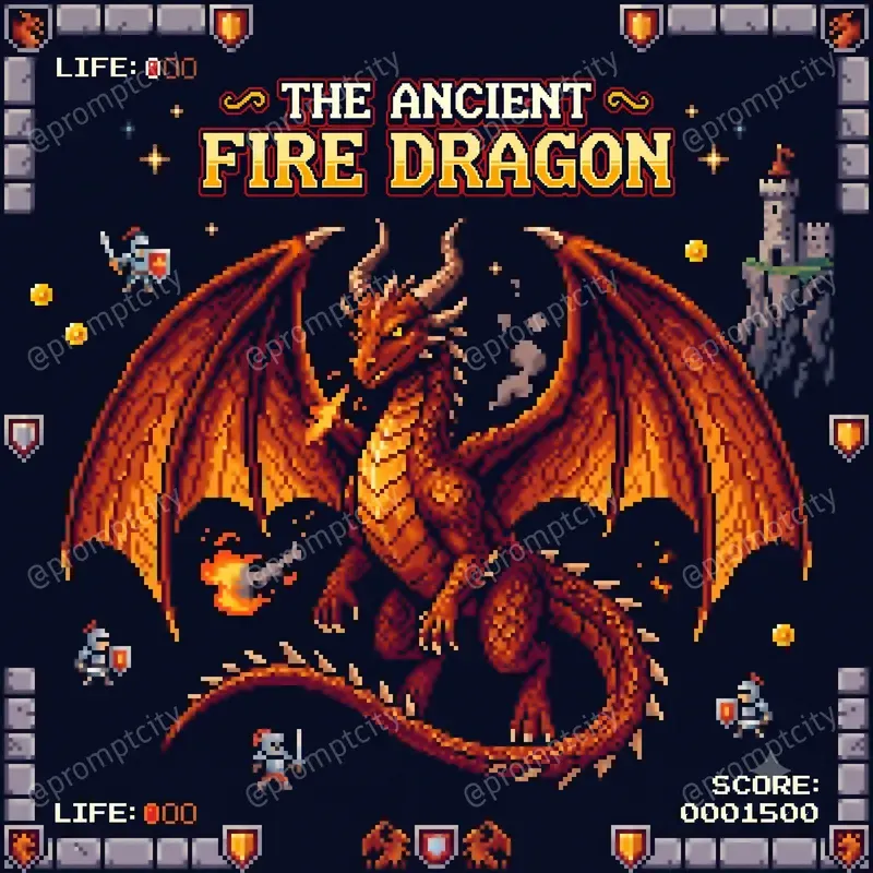 8 Bit Illustrative Sprite Art