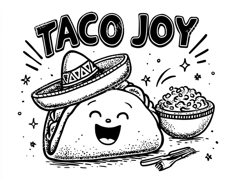 Food Style Coloring Pages