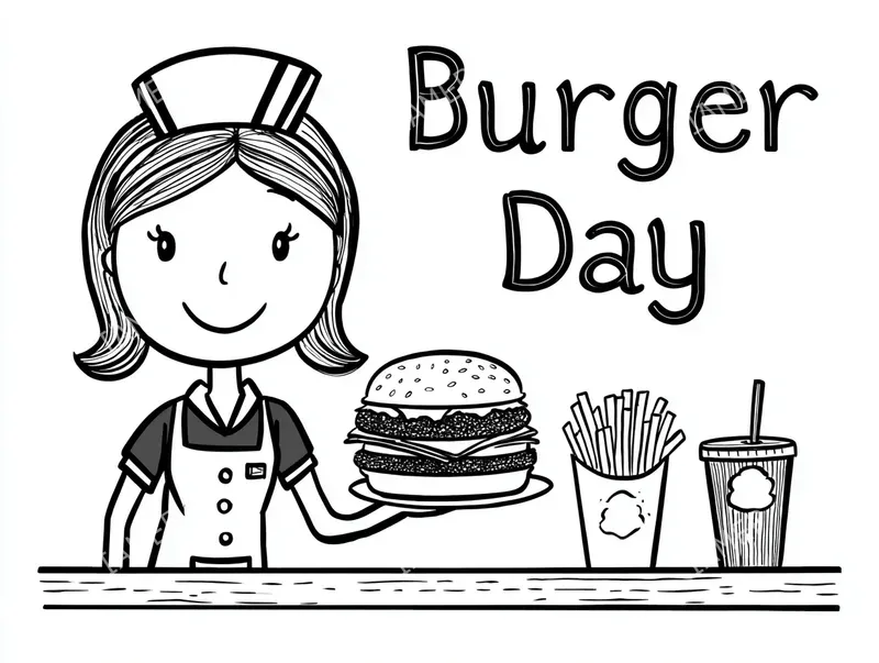 Food Style Coloring Pages