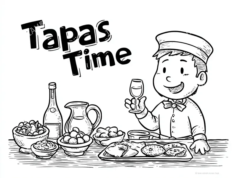 Food Style Coloring Pages