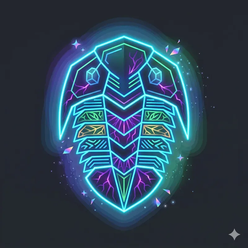 Modern Neon Fossil Emblems