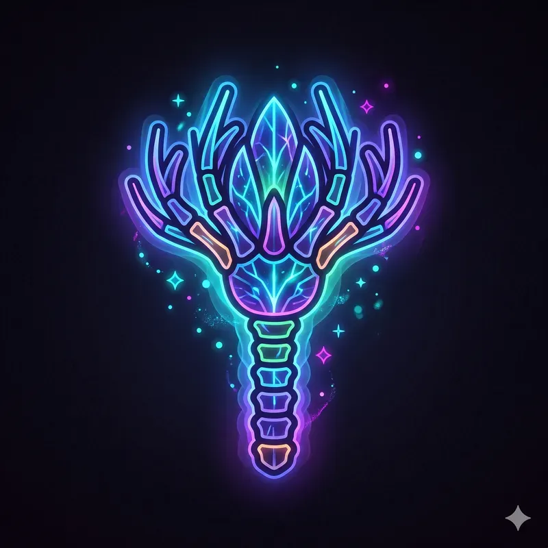Modern Neon Fossil Emblems