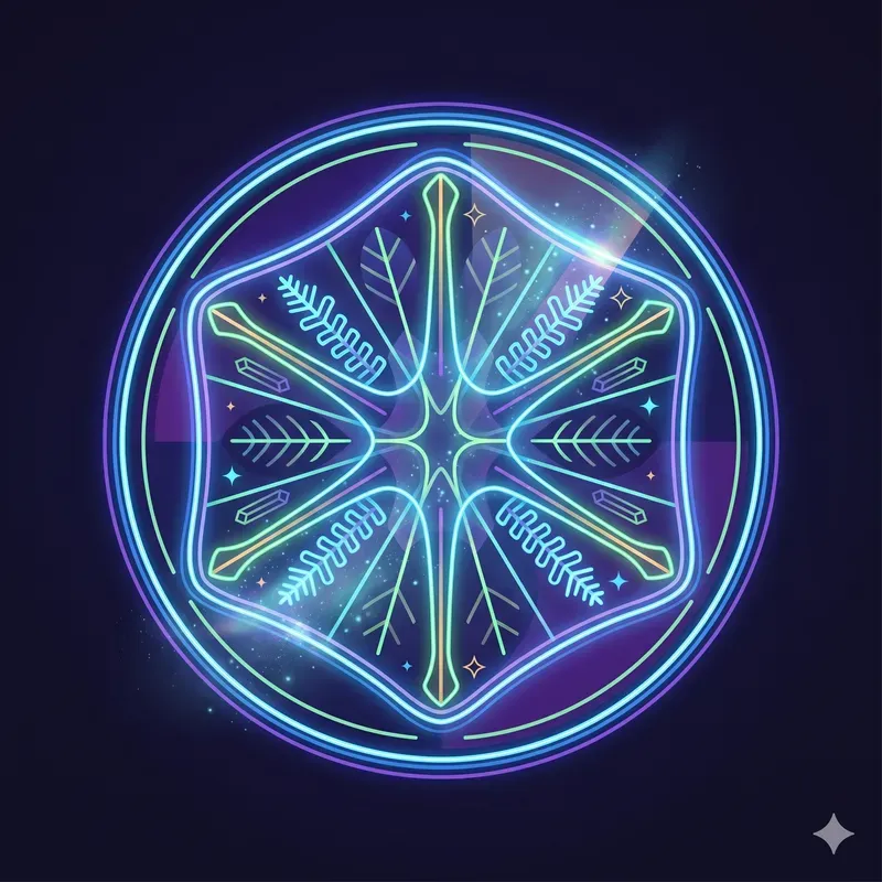 Modern Neon Fossil Emblems