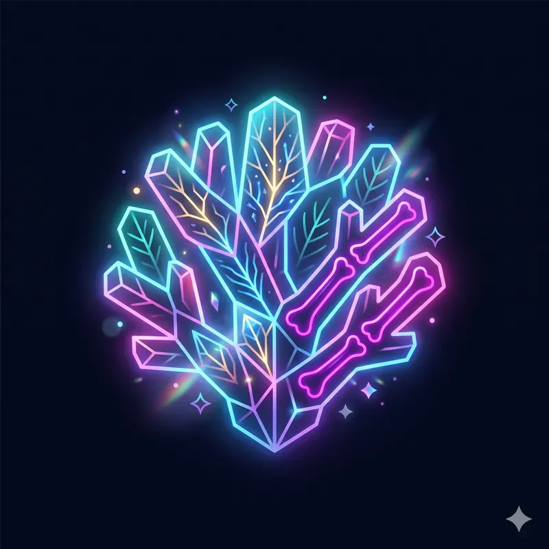 Modern Neon Fossil Emblems