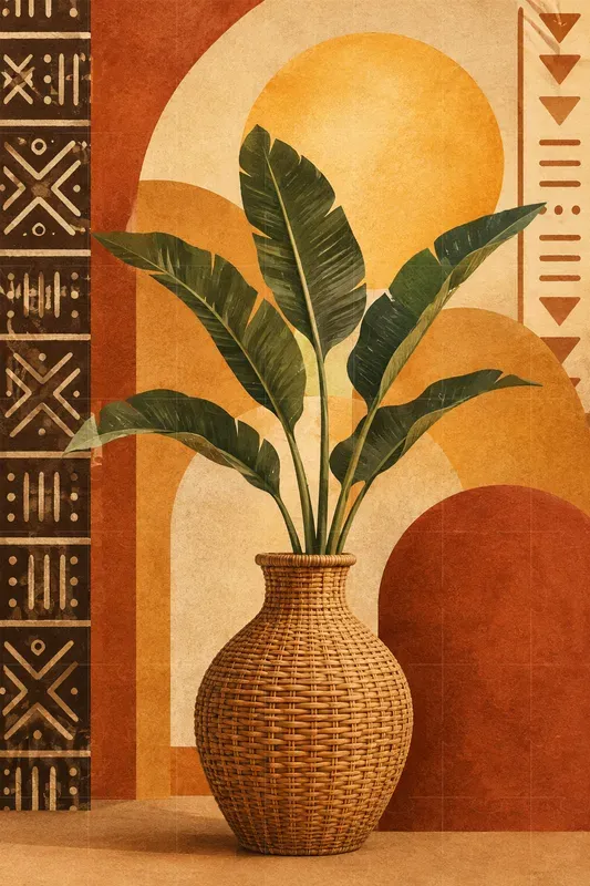Boho Arch Sun Botanical Wall Art Prints