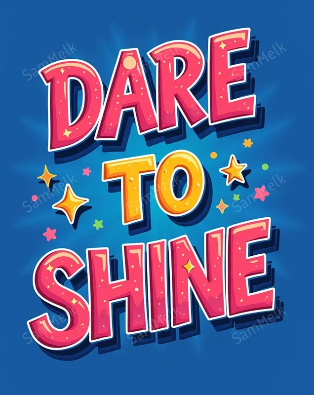 Vibrant Cartoon Lettering Designs