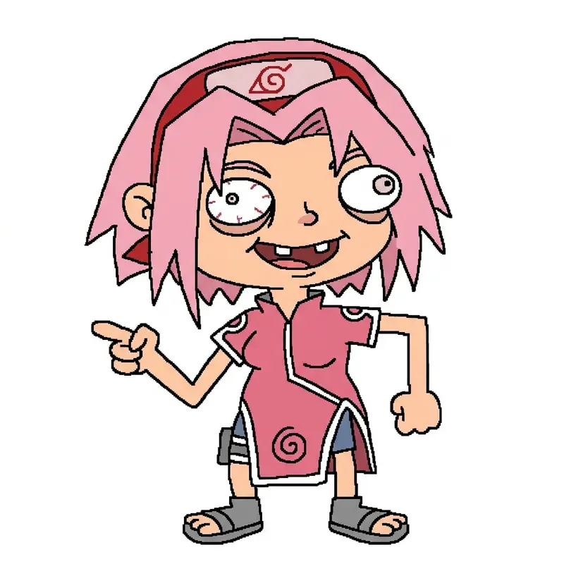 Funny Anime Caricature Meme Characters