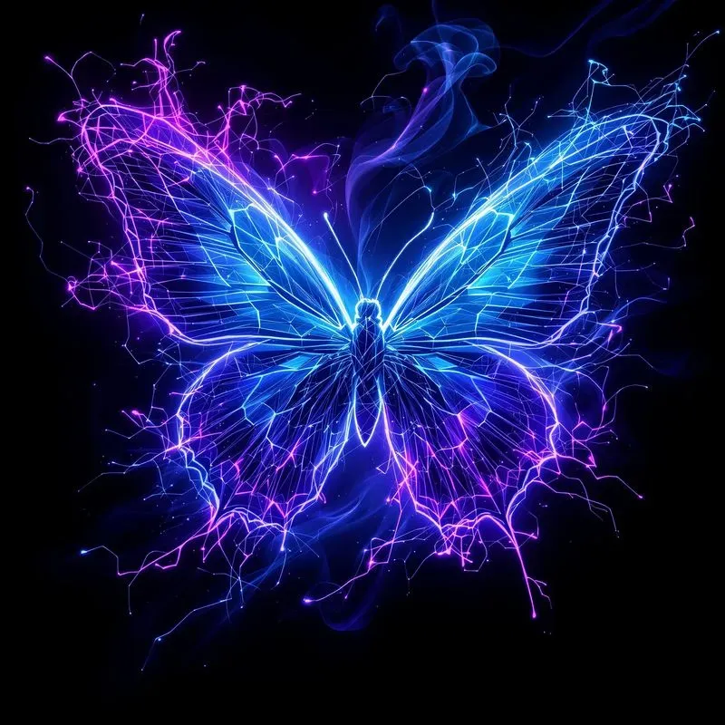 Neon Energy Cyberpunk Dark Fantasy Art