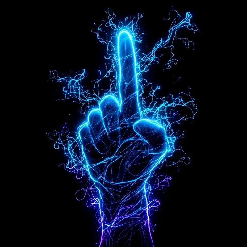 Neon Energy Cyberpunk Dark Fantasy Art