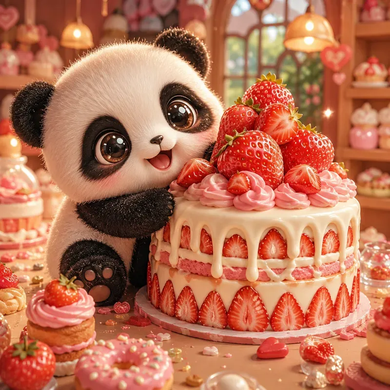 Whimsical Kawaii Dessert Friends Worlds