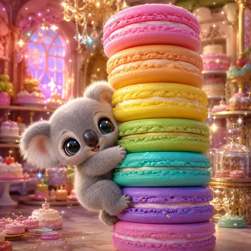 Whimsical Kawaii Dessert Friends Worlds