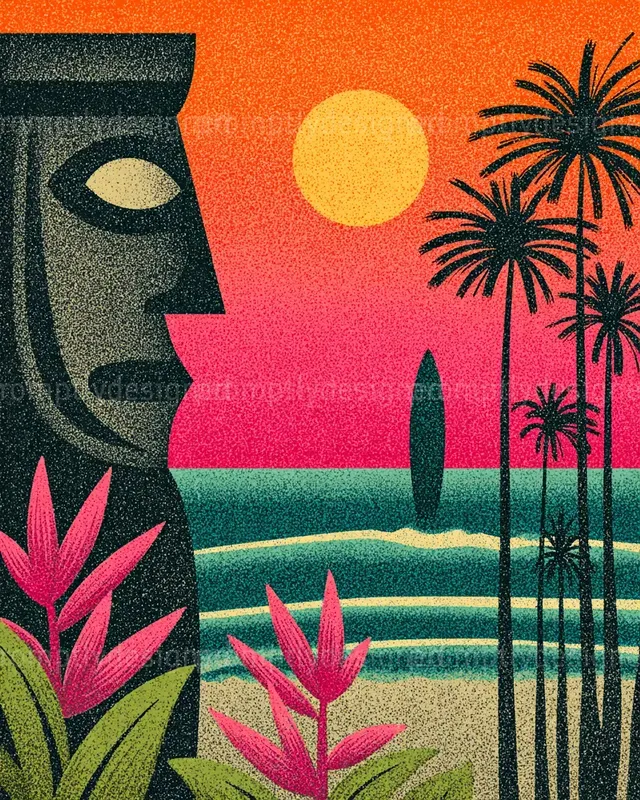 Tropical Surf Poster Designs