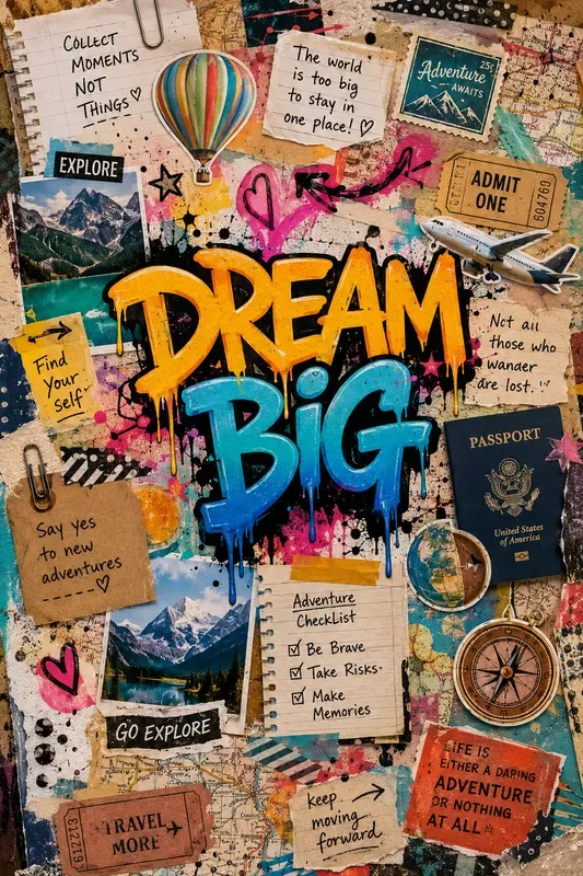 Vibrant Junk Journal Collage Kits