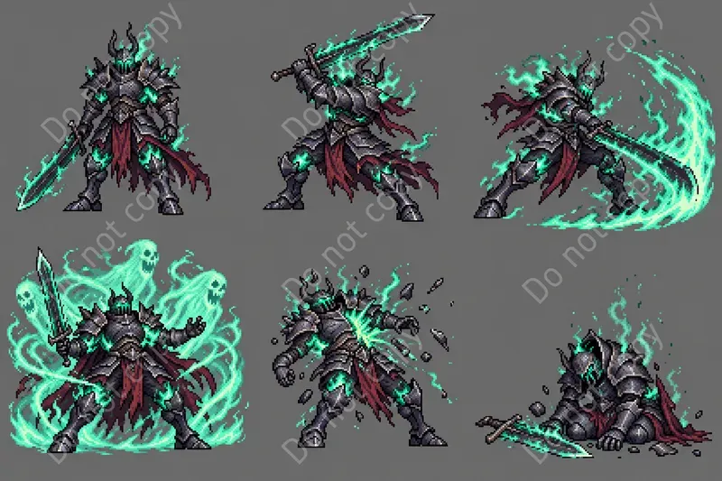 Pixel Art Boss Battle Sprite Sheets