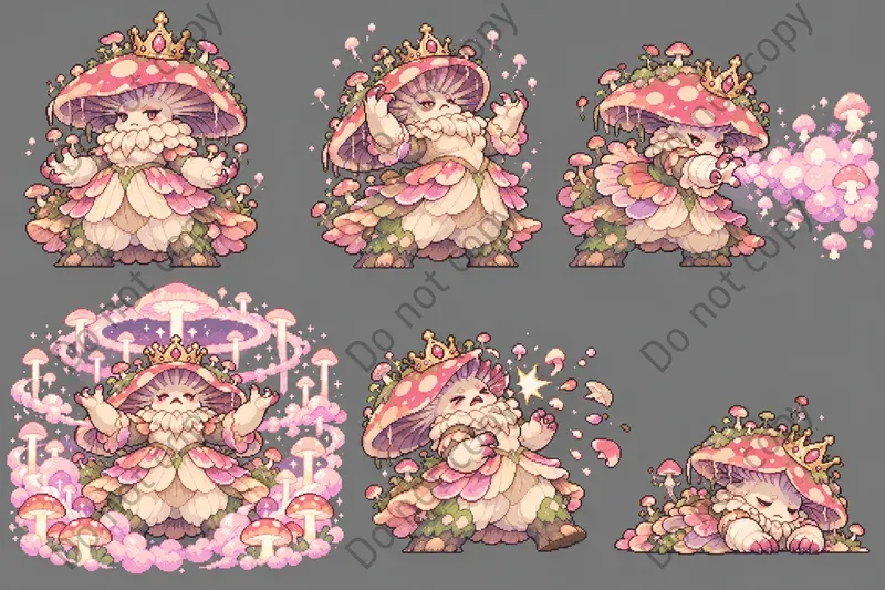 Pixel Art Boss Battle Sprite Sheets
