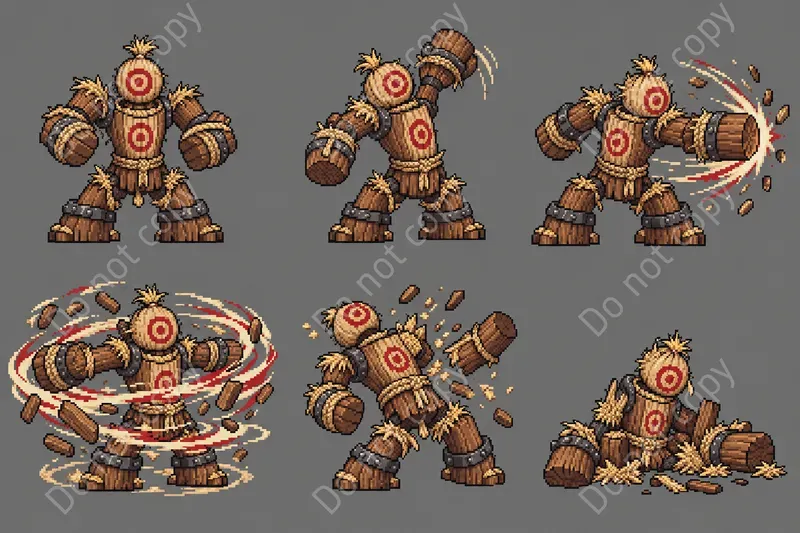Pixel Art Boss Battle Sprite Sheets