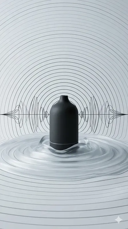 Cymatic Ripple Blueprint Art