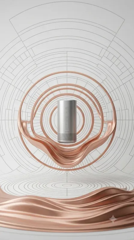 Cymatic Ripple Blueprint Art