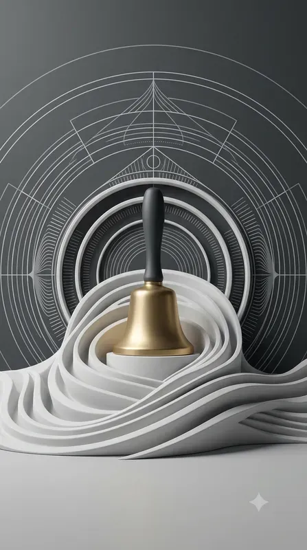 Cymatic Ripple Blueprint Art