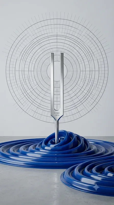Cymatic Ripple Blueprint Art