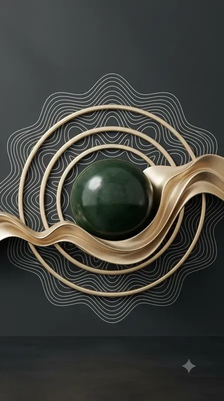 Cymatic Ripple Blueprint Art