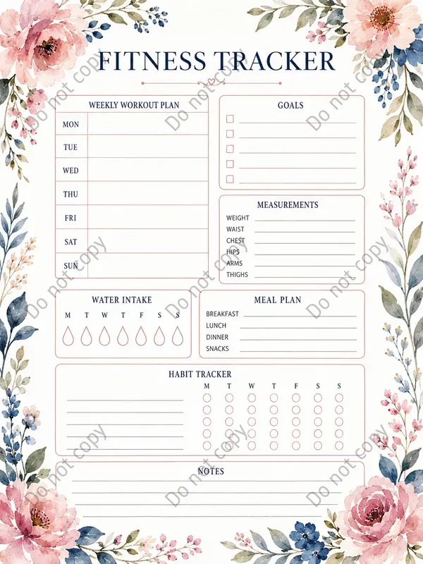 Watercolor Planner Dashboards