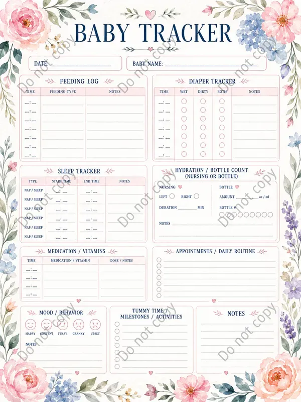 Watercolor Planner Dashboards