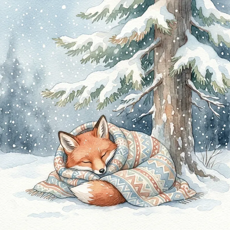 Cozy Watercolor Animals