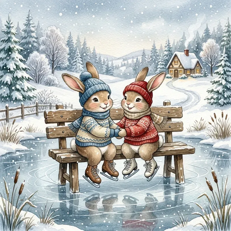 Cozy Watercolor Animals