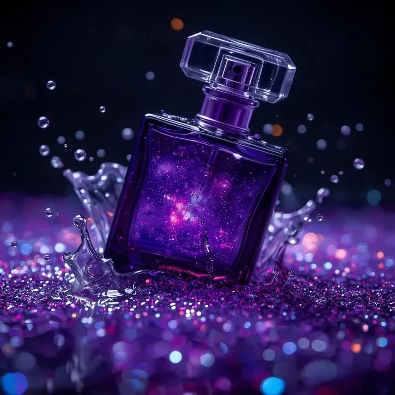 Luxury Perfume Bottle Splash Ads
