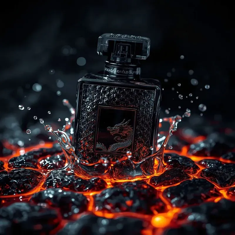 Luxury Perfume Bottle Splash Ads
