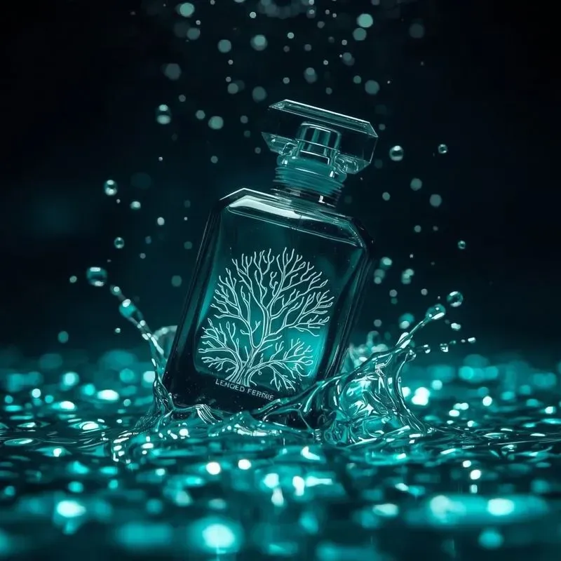 Luxury Perfume Bottle Splash Ads