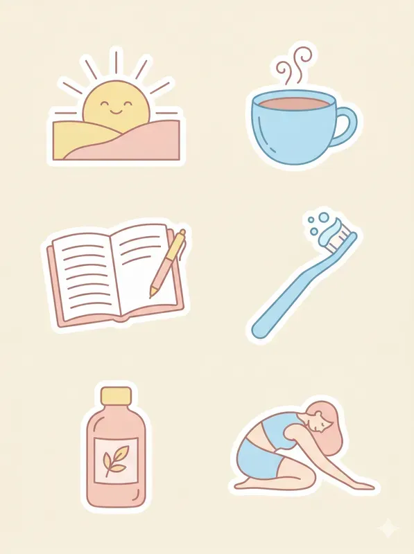 Minimal Animated Selfcare Stickers