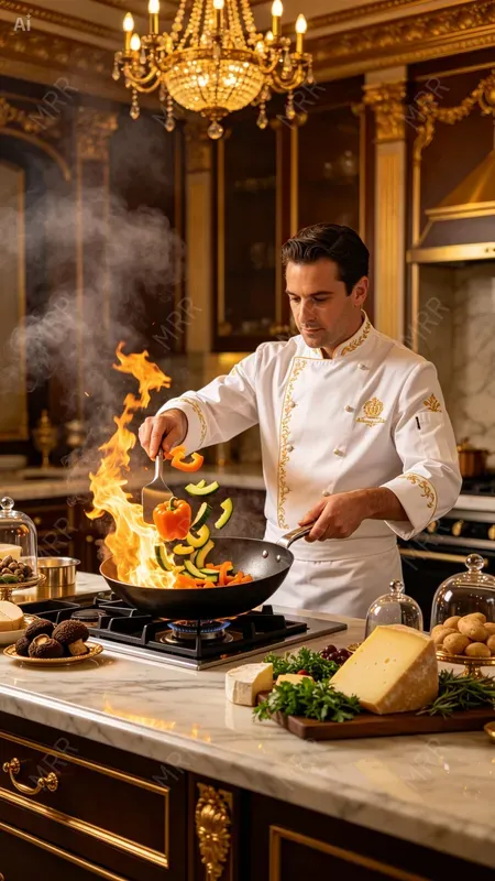 Royal Kitchen Cooking Scene Generator