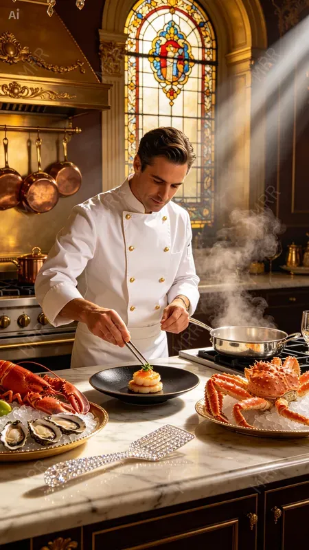Royal Kitchen Cooking Scene Generator
