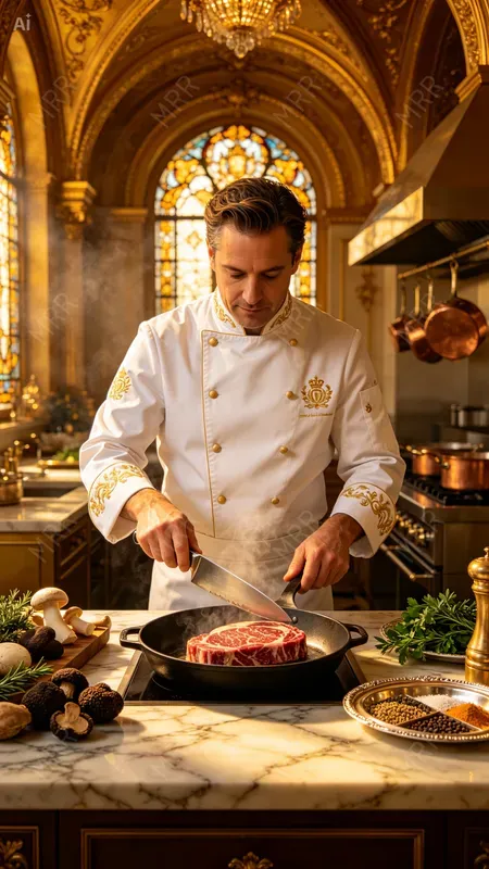 Royal Kitchen Cooking Scene Generator