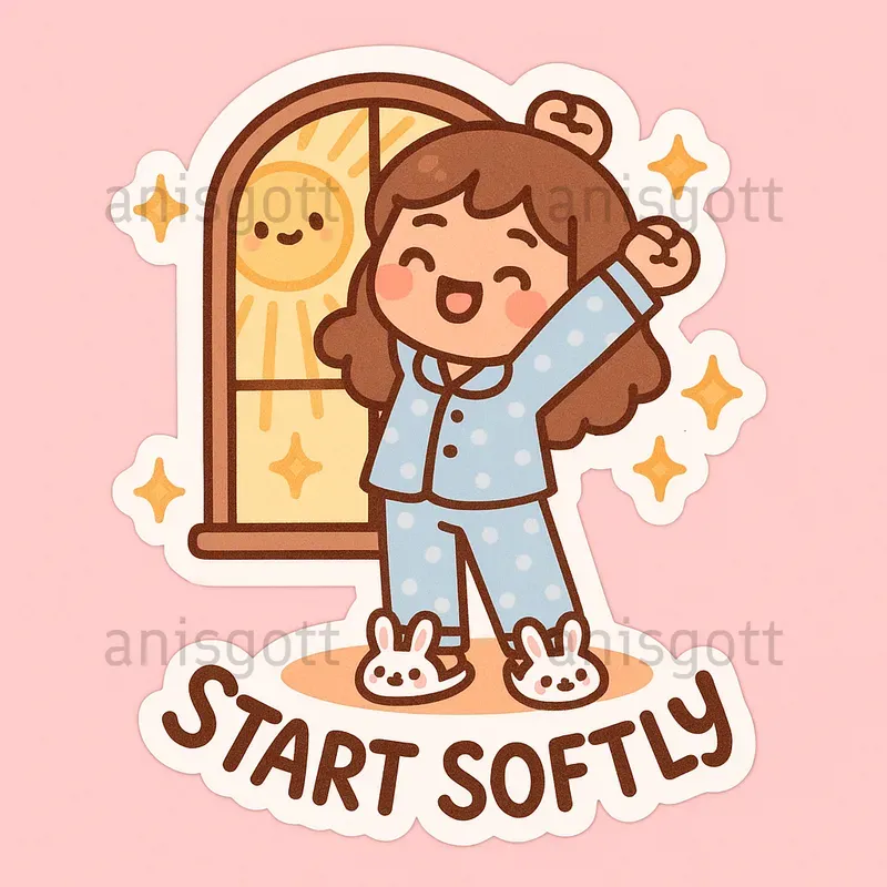 Cute Girl Selfcare Affirmation Stickers