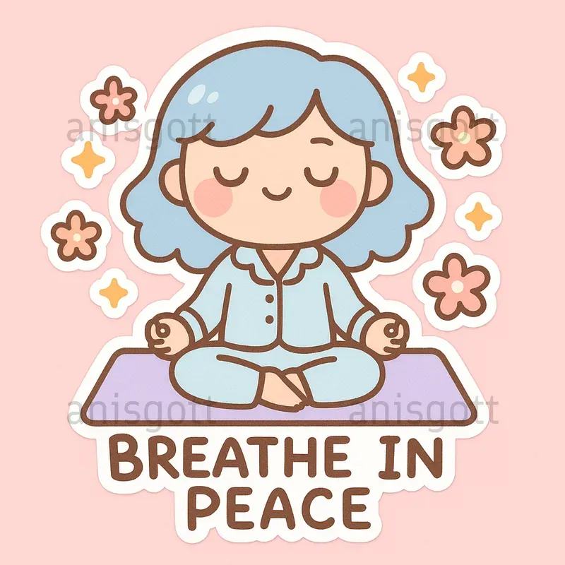 Cute Girl Selfcare Affirmation Stickers