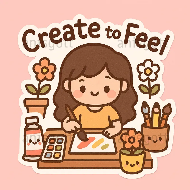 Cute Girl Selfcare Affirmation Stickers