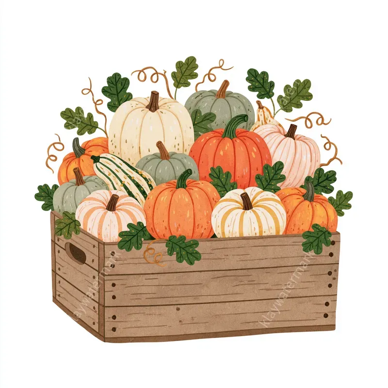 Autumn Country Watercolor Cliparts