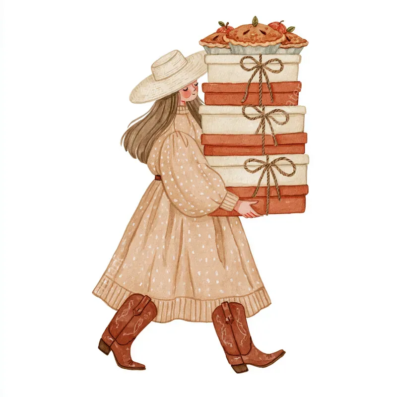 Autumn Country Watercolor Cliparts