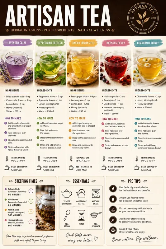 Professional Recipe Infographic Posters