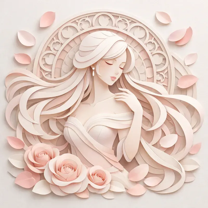 Elegant Paper Cut Portrait Generator