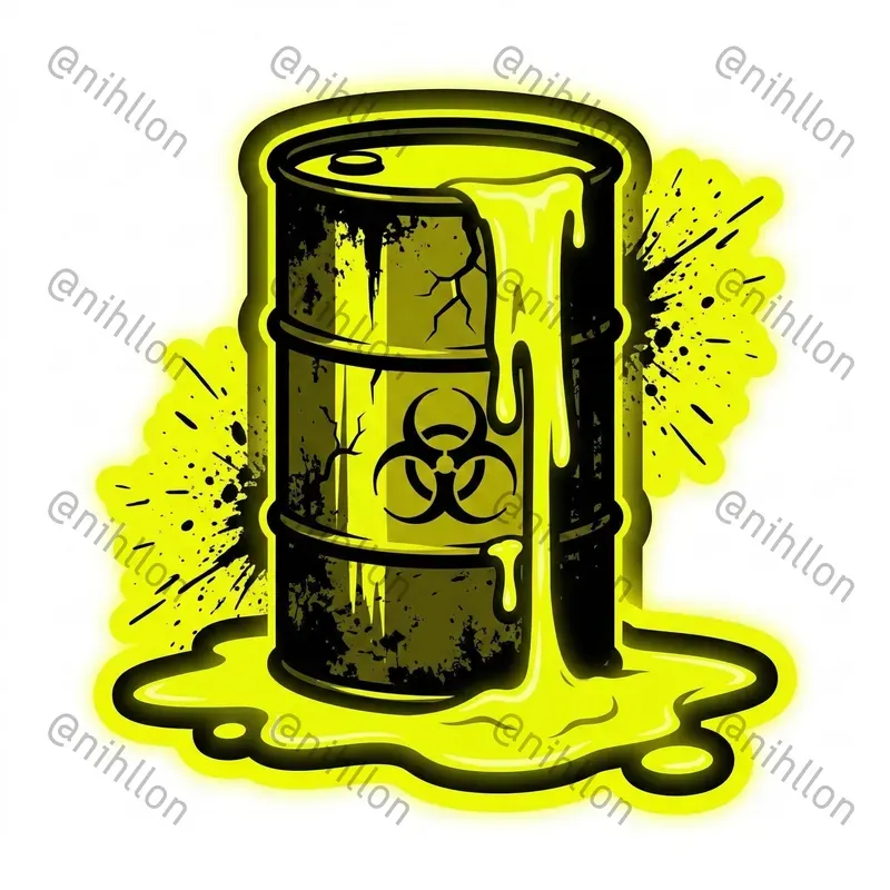 Acid Toxic Sticker Graphics