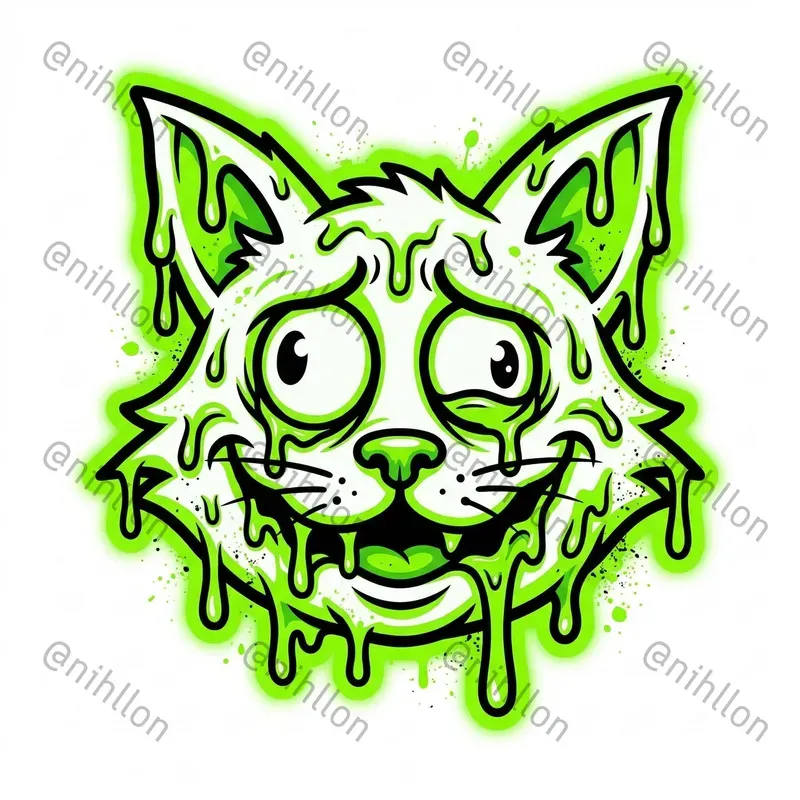 Acid Toxic Sticker Graphics