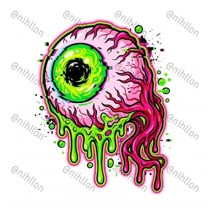 Acid Toxic Sticker Graphics