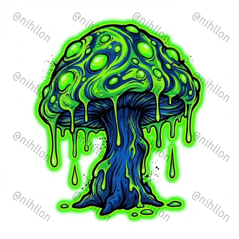 Acid Toxic Sticker Graphics