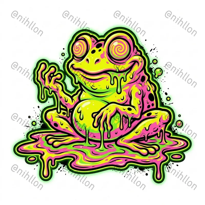 Acid Toxic Sticker Graphics