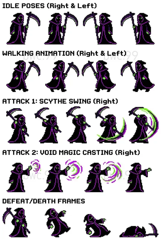 8bit Fantasy Character Sprite Generator