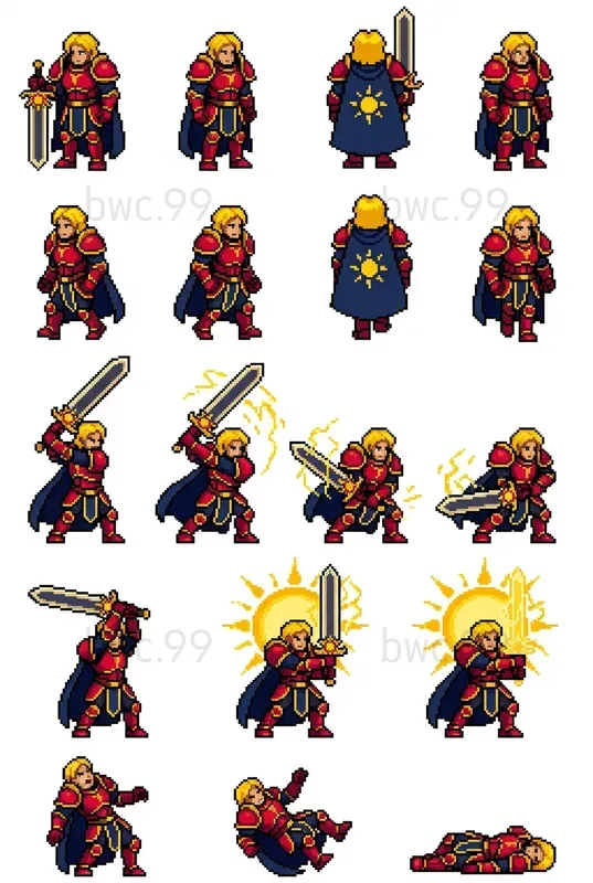 8bit Fantasy Character Sprite Generator